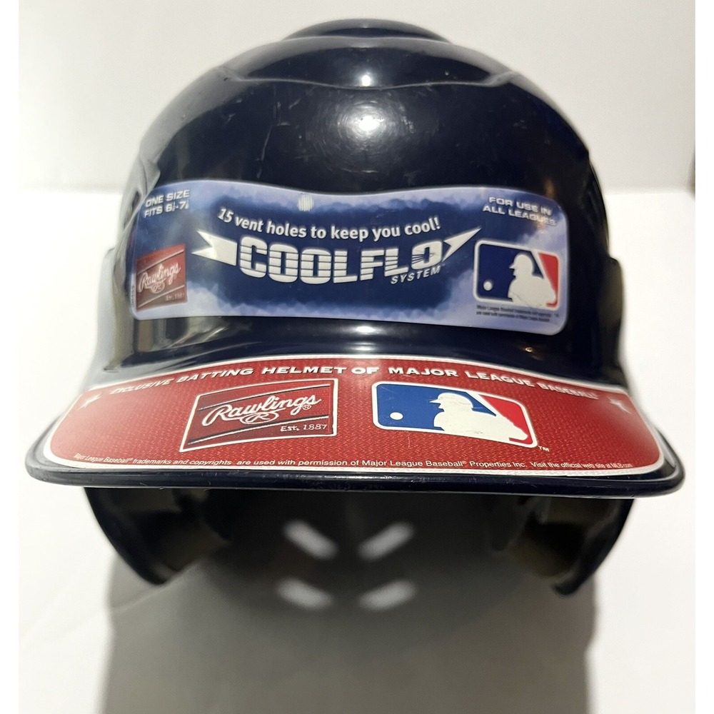 Rawlings CoolFlo Blue Baseball Batting Helmet Youth 6 1/2 -7 1/2 - Used
